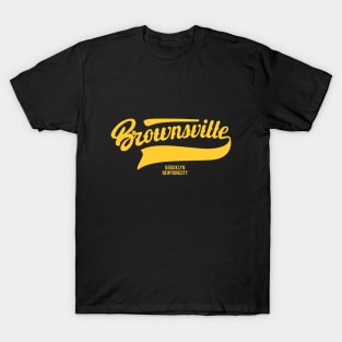 Brownsville New York Brooklyn - Brownsville  Brooklyn Schriftzug - Vintage Brownsville Logo T-Shirt